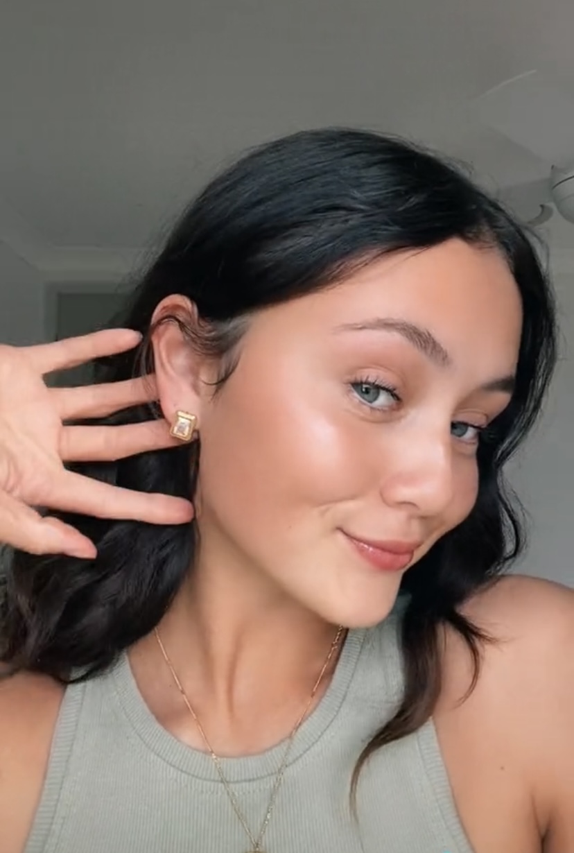 PREORDER Amara Princess Gold Earrings - Image 2