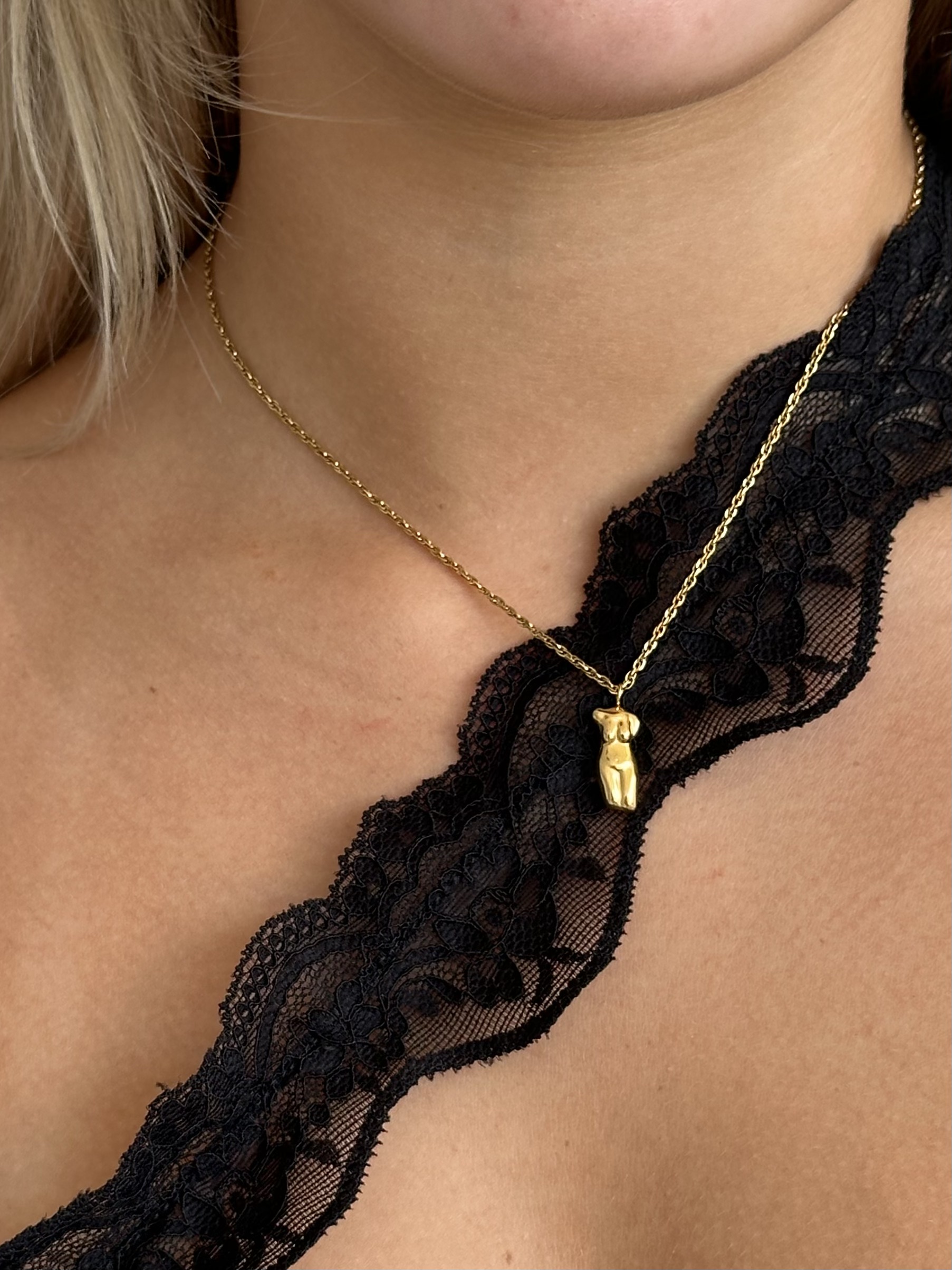 Her Body Gold Necklace
